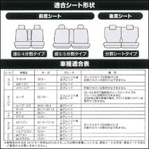 車一台分ムーヴ・ラテ H16.6～等に!汎用シートカバーベージュcc_画像4