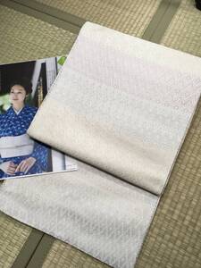 【参考上代58.9万円】超高級品! 美しいキモノ記載柄 山形路錦文様 カジュアル フォーマル兼用 通年使用可 未使用