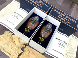 ■Western Electric 300B 真空管 三極管 ペア 06年復刻 元箱付き 付属品多数 ウェスタンエレクトリック WE■