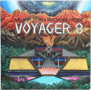 【2012年スプリット盤/ギリシャ＆カナダ産サイケロック/即決盤】ACID BABY JESUS & HELLSHOVEL / Voyager 8