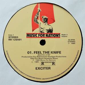 【1985年12”EP/MFNオリジナル盤/保存状態良好即決盤】 EXCITER / Feel The Knifeの画像4