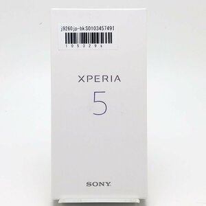 【未使用】 ソニー Xperia5 J9260 黒 SIMフリー SONY [02]