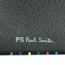 ポールスミス 財布 メンズ PAUL SMITH 二つ折り札入れ レザー ブラック マルチストライプ M2A 6600 HPSSTR 79_画像4