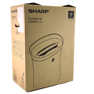 ▽▽ SHARP シャープ 空気清浄機 プラズマクラスター7000 ホワイト系 2022年製 FU-N50-W 開封未使用品 未使用に近い