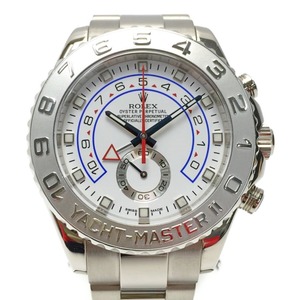 ☆☆ ROLEX ロレックス ヨットマスター2 116689 ホワイト 自動巻き メンズ 腕時計 箱・取説有 やや傷や汚れあり