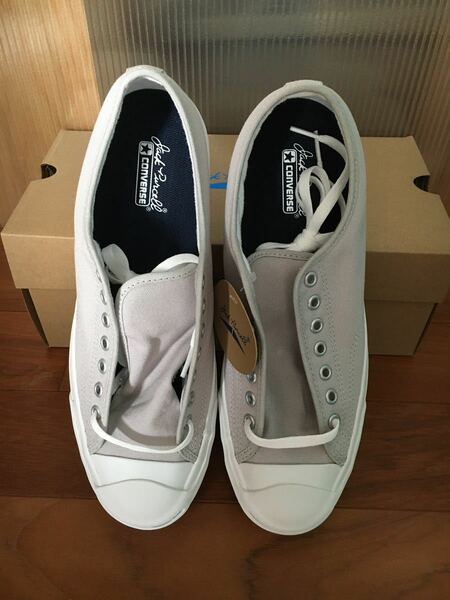 新品　未使用　箱付き　コンバーススニーカー　ジャックパーセル JACK PURCELL ライトグレー