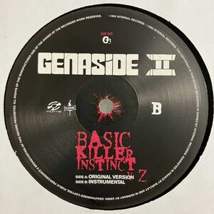 ○【12インチ】GENASIDE Ⅱ / Basic Killer Instinct / UK盤 / アングラ / ヒップホップ