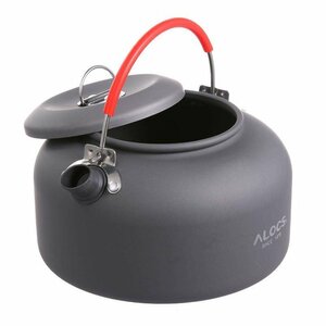 [ALOCS]　キャンプ・アウトドア用ケトル ポータブルやかん 0.8L お茶 コーヒー ポット 軽量 登山 BBQ 野外カップ麺に ALOCWK02