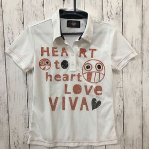 【VIVA HEART】ビバハート 半袖 ポロシャツ レディース40 送料無料！