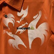 【le coq GOLF】ルコックゴルフ メンズ 半袖ポロシャツ Lサイズ オレンジ 身幅ゆったり_画像2