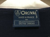 ORCIVAL オーシバル ボートネックカットソー ロングスリーブTシャツ 長袖 サイズ3 ネイビー_画像4