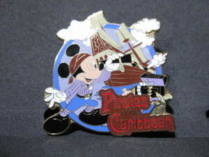 [3 point and more successful bid free shipping ] Disney Disney limitation pin badge Carib. sea .PIRATES of CARIBBEAN Mickey attraction rare including in a package welcome 