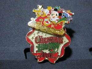 [Бесплатная доставка на 3 или более очков] Disney Disney Limited Pind Badge Christmas Fantasy 2007 Stitch Gofy Rare Rare