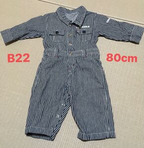 デニムつなぎ ロンパース 80cm