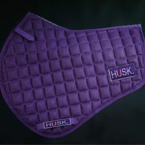 乗馬 イギリス HUSK 障害ゼッケン パープル 新品 残少