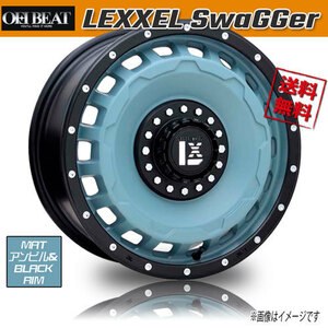 ホイール新品 1本のみ OFFBEAT LEXXEL SwaGGer MATアンビル&BLACKRIM 16インチ 5H139.7 5.5J+20 110.2 業販4本購入で送料無料