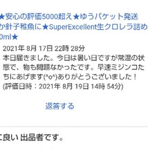 保冷剤付★送料無料★韓国製の原液や粉末とは効果が全く違います★針子稚魚みじんこに★生クロレラ原液150ml★スパウトパウチ容器発送_画像9