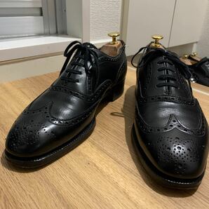 旧チャーチ Chetwynd 73ラスト UK75F 25.5cm ブラック　チェットウィンド　フルブローグ　革靴