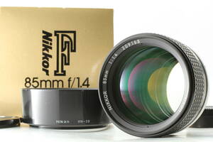 【超美品】Nikon Ai-s AIS Nikkor 85mm f1.4 SIC Portrait Lens ニコン ニッコール ポートレイト 1229@wy