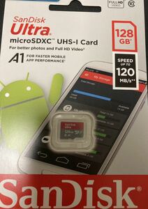 sandisk サンディスク　microSDカード 128GB 120mb/s microSDXCカード マイクロSDXC UHS-1 FULL HD Rated A1対応 海外パッケージ品