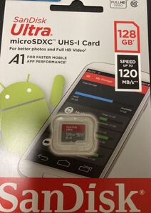 sandisk サンディスク microSDカード 128GB 120mb/s microSDXCカード マイクロSDXC UHS-1 FULL HD Rated A1対応 海外パッケージ品