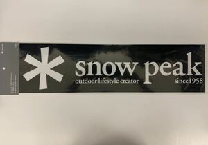 snow peak スノーピーク NV-008 ロゴステッカー　アスタリスクL 新品　未開封　送料込