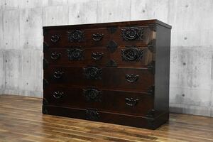 BHC46 tradition industrial arts rock .. chest of drawers Toyota 2 number 4 step adjustment chest of drawers south part iron vessel metal fittings ... painting .. furniture rock .. chest arrangement chest of drawers peace modern era chest of drawers ..