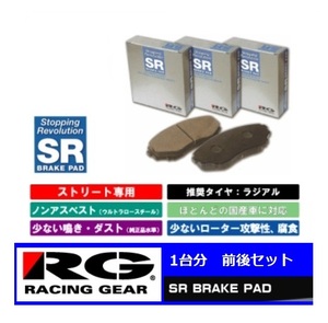 ◆RGブレーキパット SR 前後SET ステージア WGNC34ターボ車(H8/9～H10/8)　