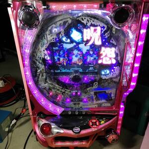 藤商事 CR 呪怨 1/390 初代 パチンコ 玉循環加工 玉プレイ 実機 アミューズ ゲーム 恐怖 シャイニングウォール