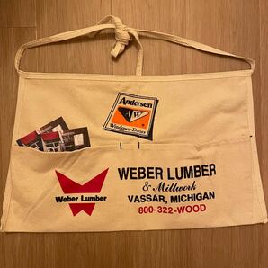 ヴィンテージ　Weber Lumber　エプロン 