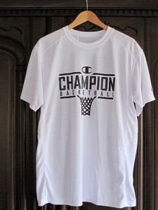 新品 Champion チャンピオン XL ビックサイズ バスケットボール ユニセックス 練習Tシャツ ビックロゴ バックプリント 抗菌消臭ドライ