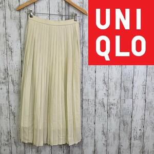 UNIQLO★ユニクロ★シフォンプリーツロングスカート★サイズS　7-40　