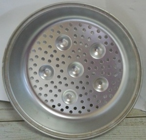  dish drainer steamer steamer The ru circle . Showa Retro inspection ) aluminium .. cooking fry pan cooking 