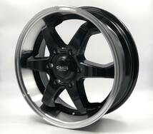 CLEAVE RACING FL53-6 17x6.5J +48 6-139.7 ブラック/マシンド 4本セット E25 E26 NV350 キャラバン ディープリム_画像2