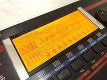 Roland ローランド JUNO-G 61鍵 keyboard キーボード synthesizer シンセサイザー アダプター 純正ケース付 通電 音出しOK 訳あり 即有り_画像10