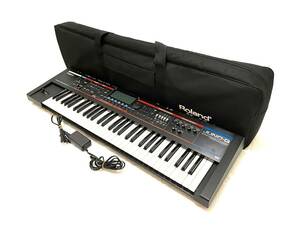 Roland ローランド JUNO-G 61鍵 keyboard キーボード synthesizer シンセサイザー アダプター 純正ケース付 通電 音出しOK 訳あり 即有り