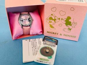 ｏｍ２０７４／Ｄｉｓｎｅｙ　ディズニー　ペアウォッチ　ミッキー＆ミニー　腕時計　ピンク　クオーツ　MICKEY＆MINNIE　６０