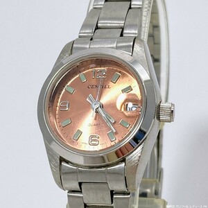 【未使用 / 送料210円】CENFIL センフィル ピンクの文字盤 高級腕時計風 / レディース腕時計 No.20810-1