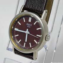 【未使用/即決/送料230円】SEIKO ALBA EDiT AADT159 ワインカラー シンプル カジュアル セイコー レディース腕時計 No.11113-7 /20713 Bok_画像1