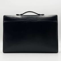 1円〜美品 Salvatore Ferragamo フェラガモ メンズ ビジネスバッグ ブリーフケース ハンド トート ダイヤル 金具 レザー 本革 カーフ A4 黒_画像3