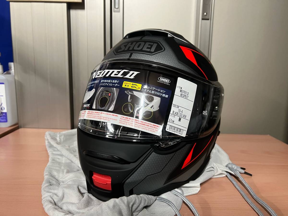 日本製 2ウェイ SHOEI NEOTECⅡ RESPECT TC-10 ネオテックツー M | www