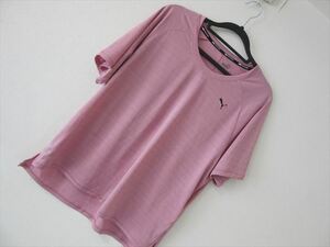 ★　PUMA　プーマ　くすんだピンク　半袖　カットソー　Tシャツ　XLサイズ　★