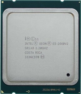 2個セット Intel Xeon E5-2660 v2 SR1AB 10C 2.2GHz 25MB 95W LGA 2011 DDR3-1866 国内発