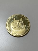 DOGE (DOGE) ドージ 仮想通貨 レプリカ メダル ゴールド_画像1