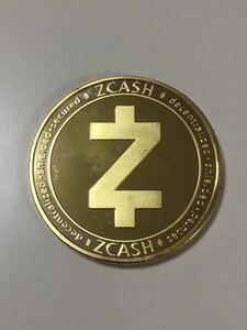 Zcash (ZEC) ジーキャッシュ 仮想通貨 レプリカ メダル ゴールド