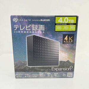ELECOM SEAGATE エレコム 外付けハードディスク SGD-MY040UBK ブラック 4TB 4K録画対応 未使用 