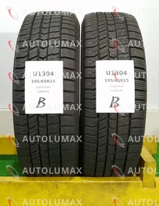 195/65R15 91Q Goodyear ICENAVI8 中古 スタッドレスタイヤ 2本セット 2021年製 送料無料 195/65/15 グッドイヤー U1304.B