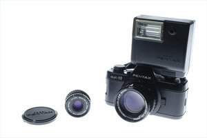 ペンタックス オート110 PENTAX Auto110 ＋ 1:2.8 50mm / 1:2.8 24mm レンズ2個セット フラッシュ 小型 フィルムカメラ 動作確認済 7470ez
