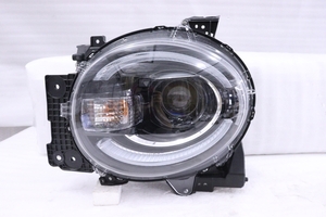 27-2173★美品★LED MX91S ワゴンRスマイルハイブリッド★左ヘッドライト STANLEY W6079 打刻:TL ASSY ブラック 純正★スズキ (DM)