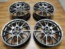 【美品】18インチ 8J +43 & 9J +48 PCD114.3 BBS RE-V RE057 RE058 PFS 鍛造 フーガ クラウン セルシオ アリスト LM-R RG-R RS-GT RF RI_画像1